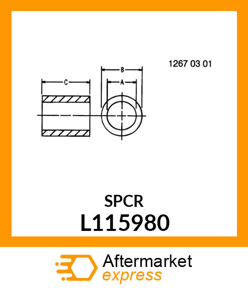 BUSHING 30X13 58MM LONG L115980