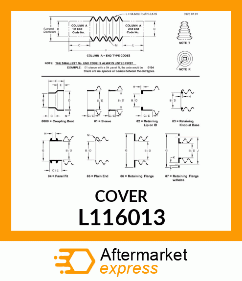 BOOT, RUBBER L116013