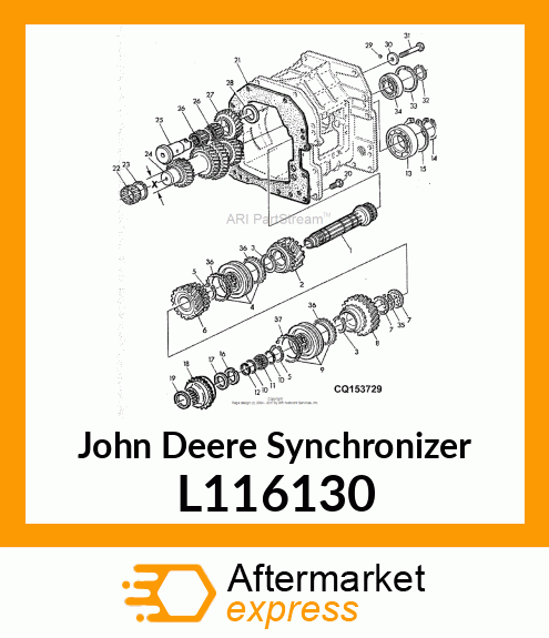 SYNCHRONIZER, SYNCHRONIZER RING DIA L116130