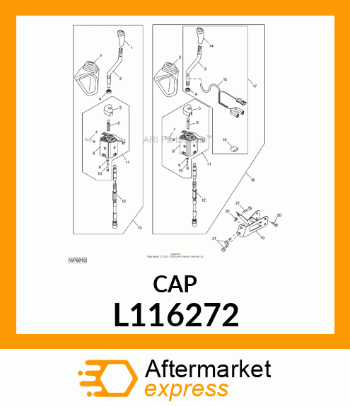 CAP FOR CONNECTORS FOR RECEPTACLES L116272