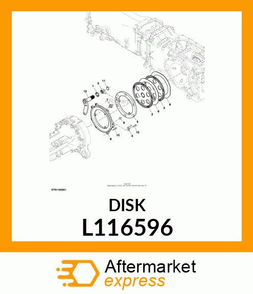 BRAKE ACTUATING DISK L116596