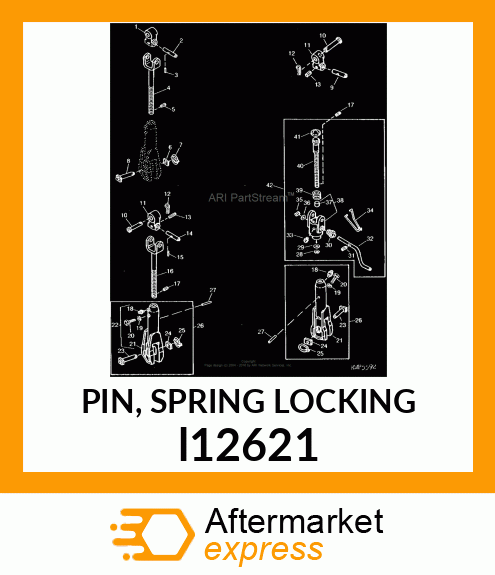 PIN, SPRING LOCKING l12621