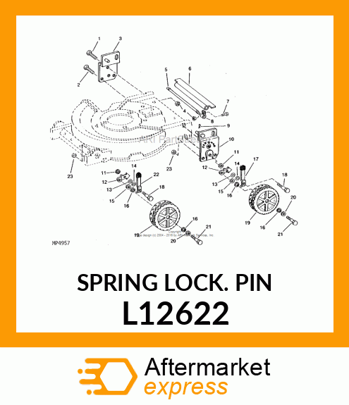 SPRING LOCKING PIN L12622