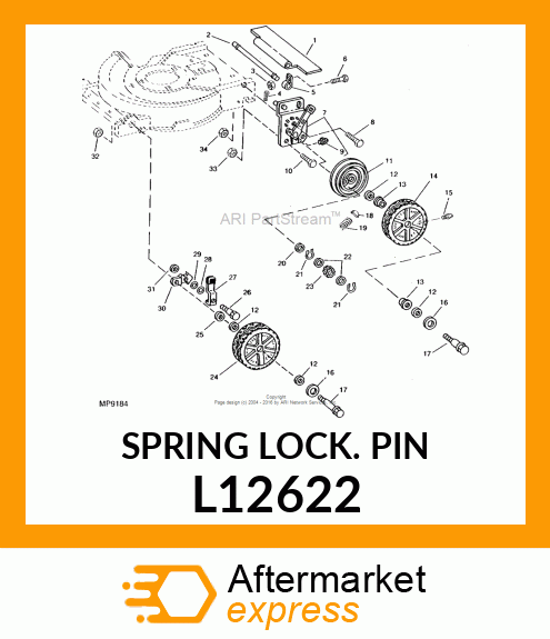 SPRING LOCKING PIN L12622