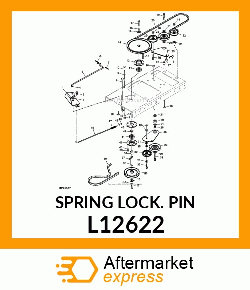 SPRING LOCKING PIN L12622