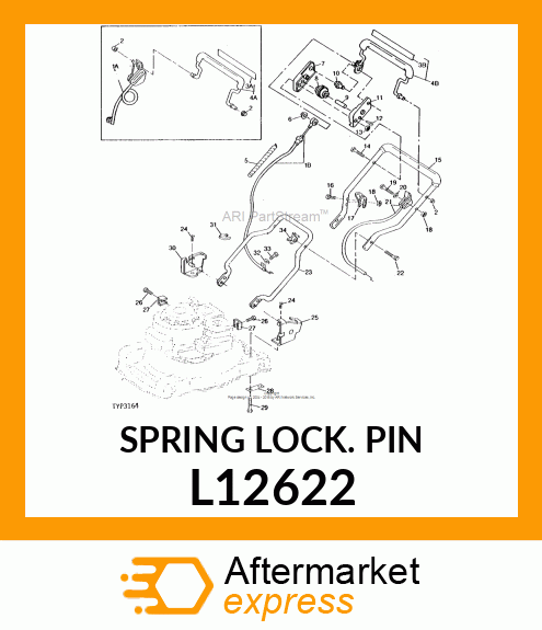 SPRING LOCKING PIN L12622