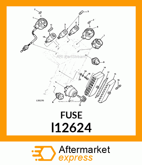 FUSE, CARTRIDGE TYPE, TAPERED TUBE l12624