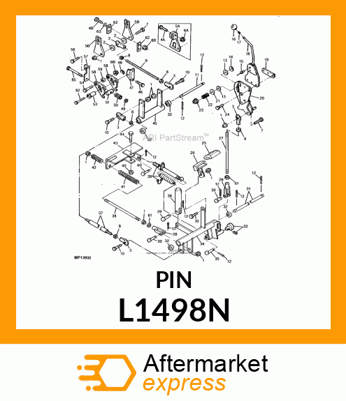 PIN FLAT HEAD L1498N