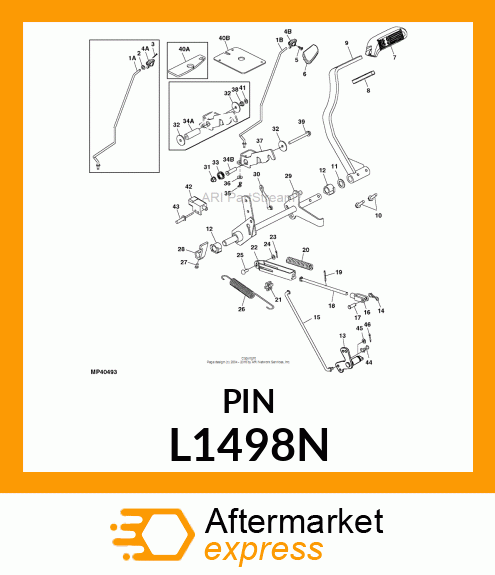 PIN FLAT HEAD L1498N