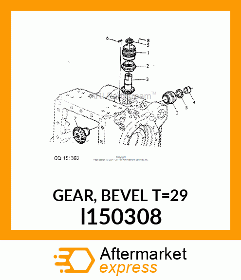 GEAR, BEVEL T=29 l150308