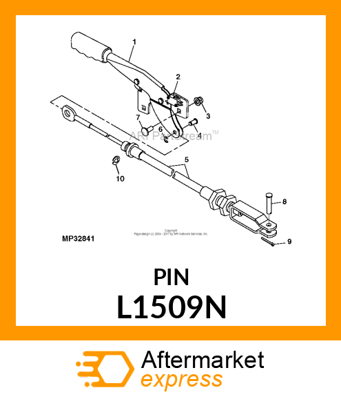 PIN FLAT HEAD L1509N