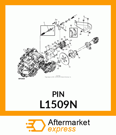 PIN FLAT HEAD L1509N