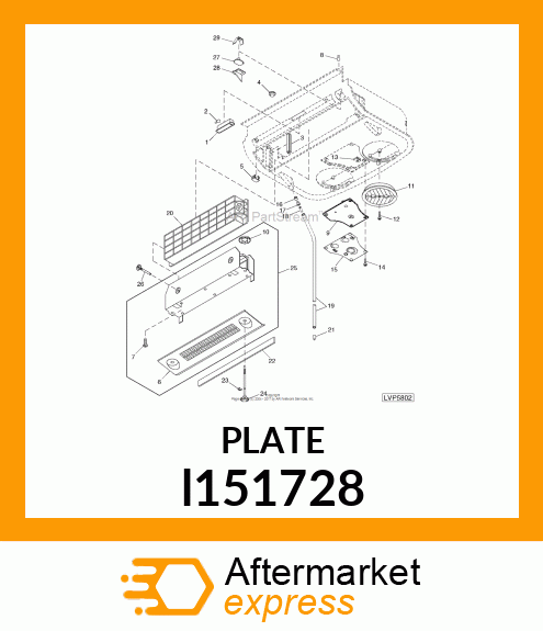 SWITCH COVER,A/C BOX l151728