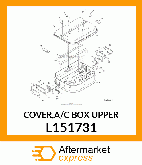 COVER,A/C BOX UPPER L151731