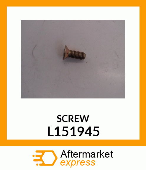 SCREW, SPECIAL SCREW, CTSK HEAD,MET L151945
