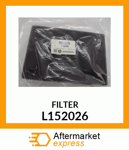 FILTERELEMENT,RECIRCULATION AIR L152026