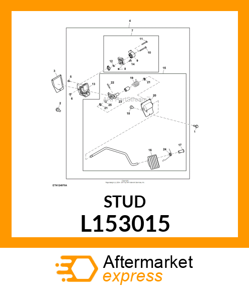 STUD,THREAD ROLLING M6X35 L153015