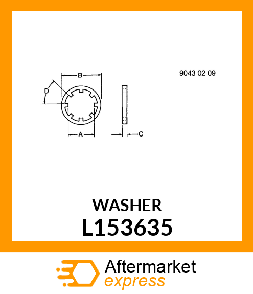 WASHER THRUST 68,5*4,05 L153635