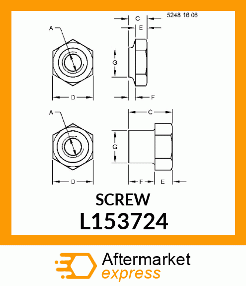 NUT, M8, SPECIAL (STARTER POLE) L153724