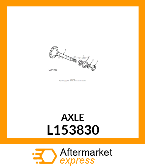 AXLE, HALF L153830