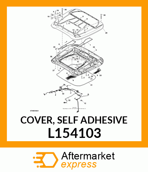 COVER, SELF ADHESIVE L154103