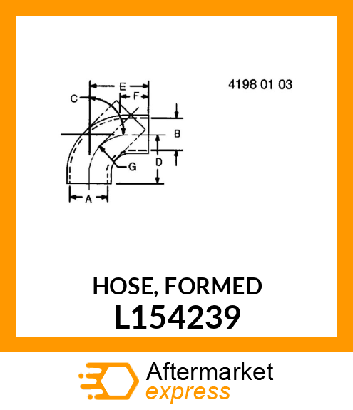 HOSE, FORMED L154239