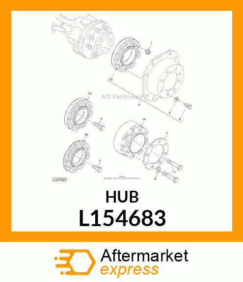 HUB EXTENSION 30MM, REAR, BCD=203 L154683