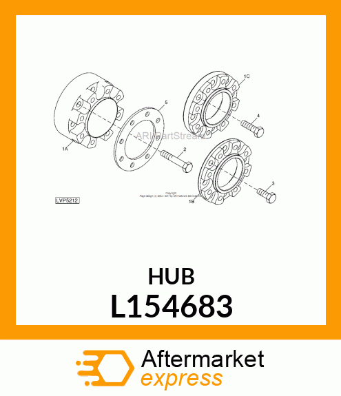 HUB EXTENSION 30MM, REAR, BCD=203 L154683