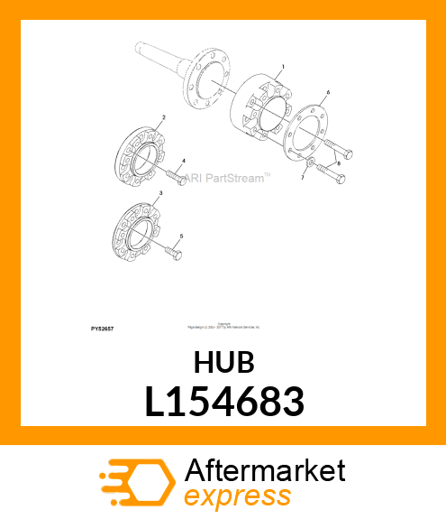 HUB EXTENSION 30MM, REAR, BCD=203 L154683