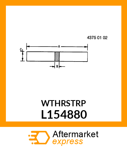 WEATHERSTRIP L154880