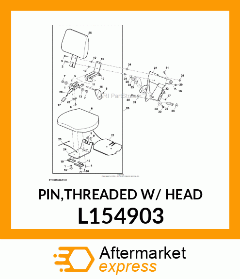 PIN,THREADED W/ HEAD L154903