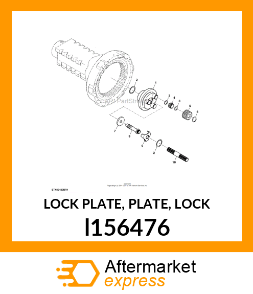 LOCK PLATE, PLATE, LOCK l156476