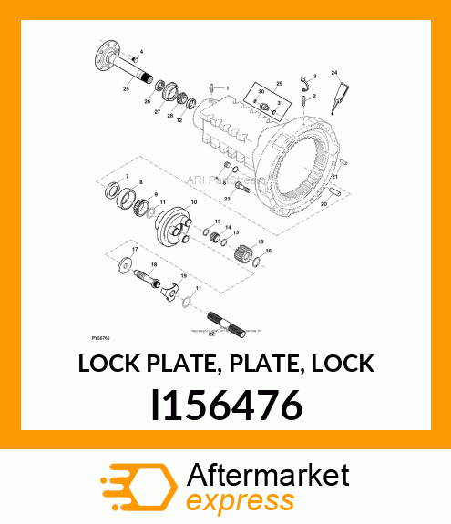 LOCK PLATE, PLATE, LOCK l156476