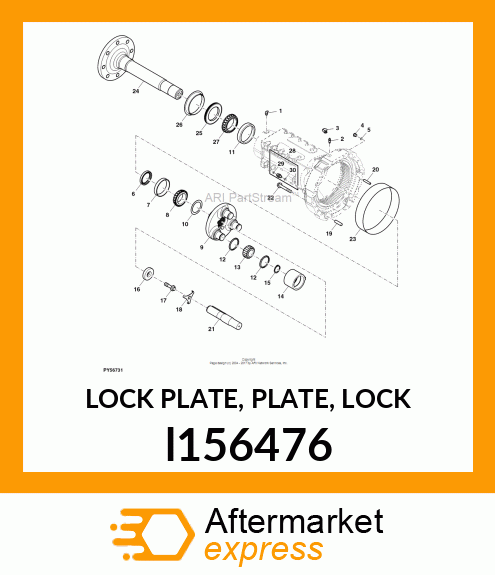 LOCK PLATE, PLATE, LOCK l156476