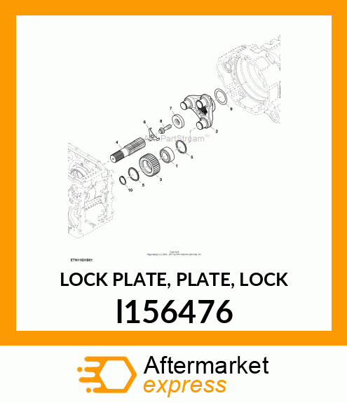 LOCK PLATE, PLATE, LOCK l156476