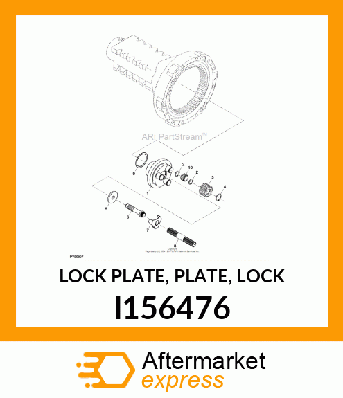 LOCK PLATE, PLATE, LOCK l156476