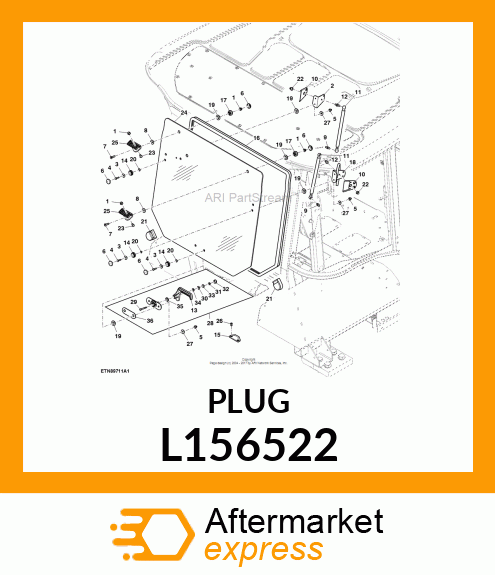 PLUG,PLASTIC 17 L156522