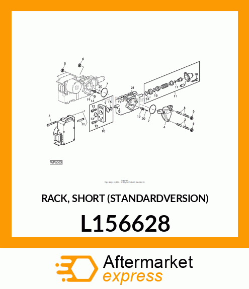 RACK, SHORT (STANDARDVERSION) L156628