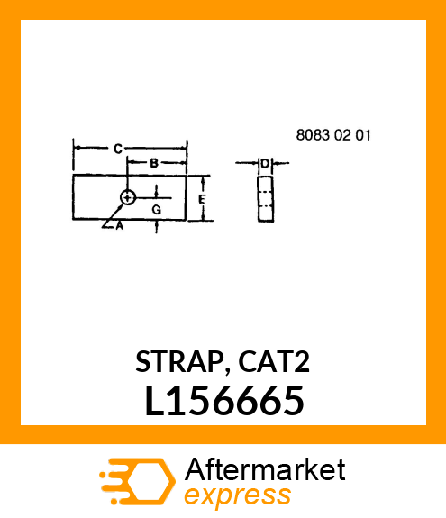 STRAP, CAT2 L156665