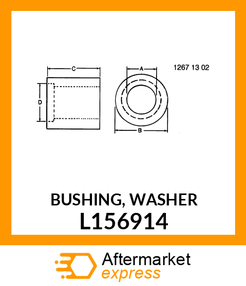 BUSHING, WASHER L156914