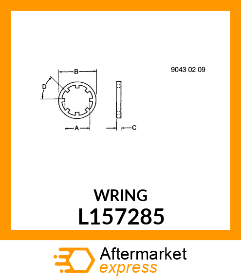 WASHER D=1,75 L157285