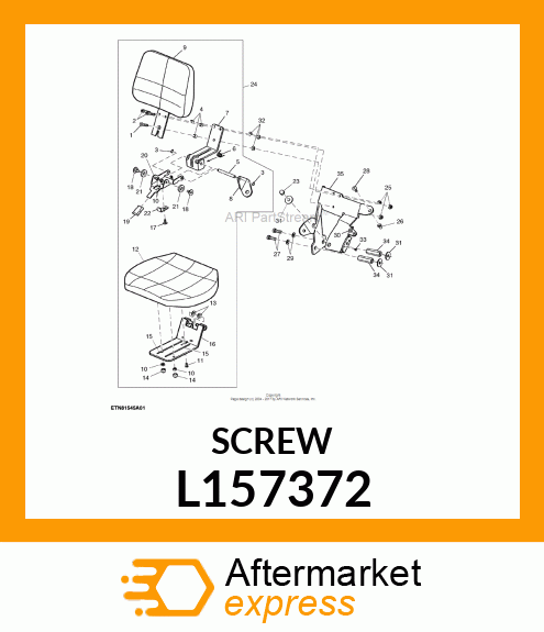 SCREW, PANHEAD FLANGED M6X16 L157372