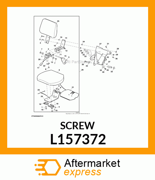 SCREW, PANHEAD FLANGED M6X16 L157372