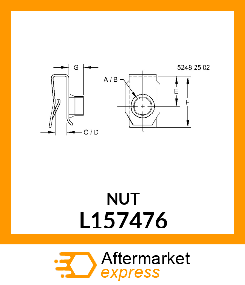 NUT,SPRING 6MM L157476