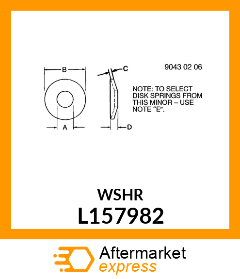 WASHER, THRUST L157982