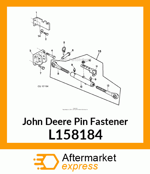 PIN FASTENER, PIN DIA. 32 L158184