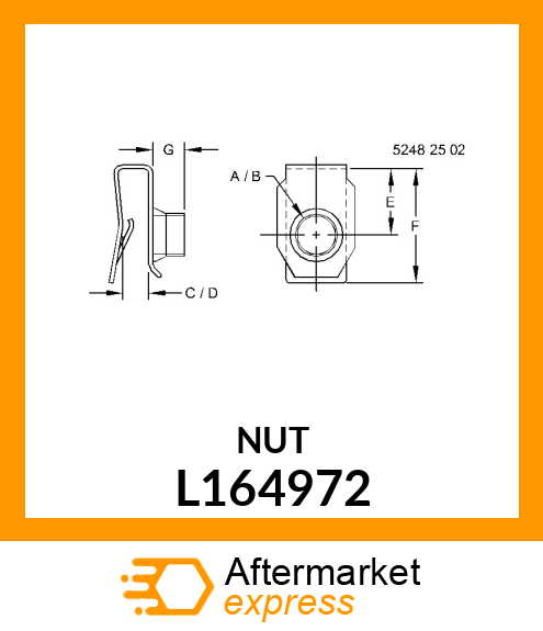 NUT,SPRING L164972