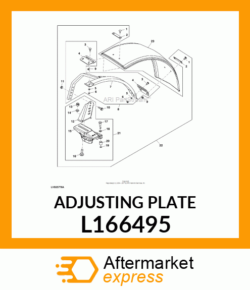 ADJUSTING PLATE L166495