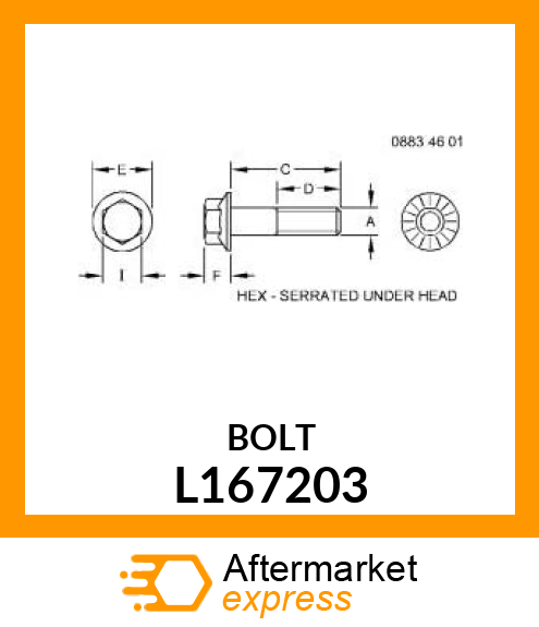 CAP SCREW, M12X1,5X42 DURLOCK 12.9 L167203