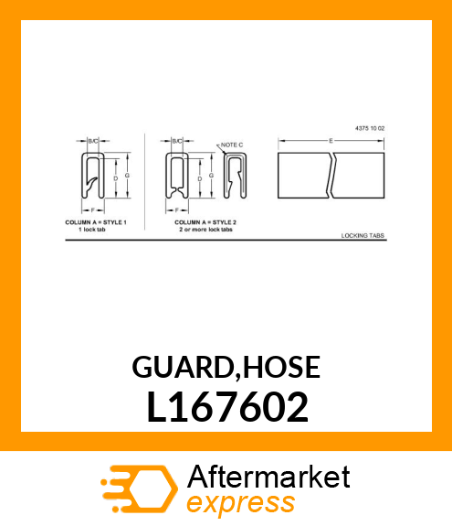 GUARD,HOSE L167602